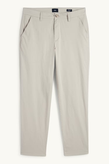 Pánské - Kalhoty chino - tapered fit - světle béžová