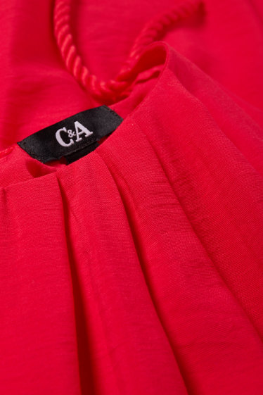 Dames - A-lijn-jurk - rood