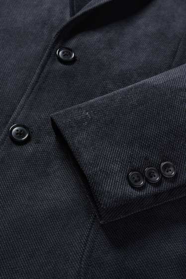 Herren - Sakko - Regular Fit - strukturiert - dunkelgrau