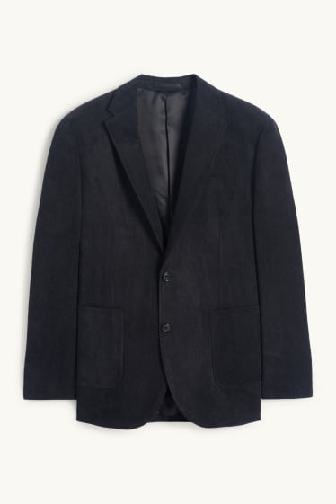 Herren - Sakko - Regular Fit - strukturiert - dunkelgrau