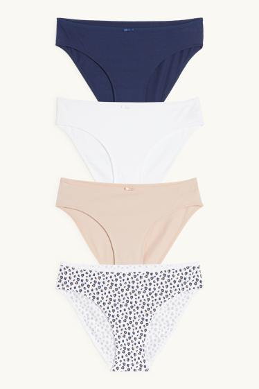 Damen - Multipack 4er - Slip - dunkelblau