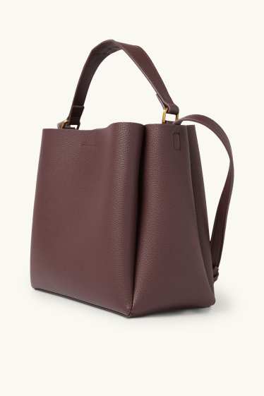 Dona - Bandolera - pell sintètica - vermell fosc