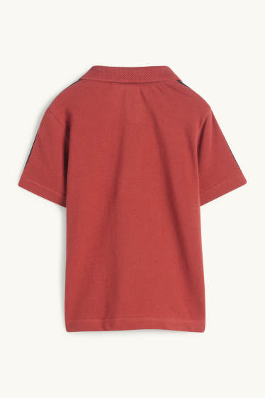 Children Boys - Polo shirt - dark red