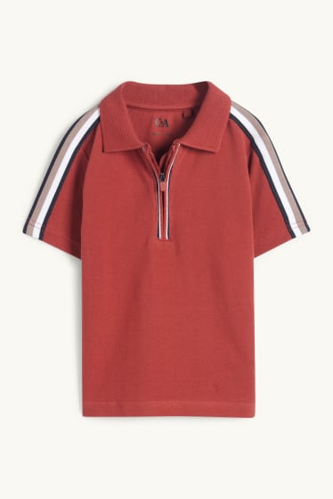 Children Boys - Polo shirt - dark red