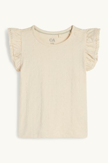 Baby Mädchen - Baby-Outfit - 2 teilig - beige