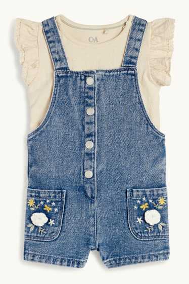 Baby Mädchen - Baby-Outfit - 2 teilig - beige