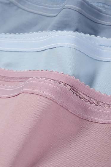 Femmes - Lot de 3 - culottes - violet clair