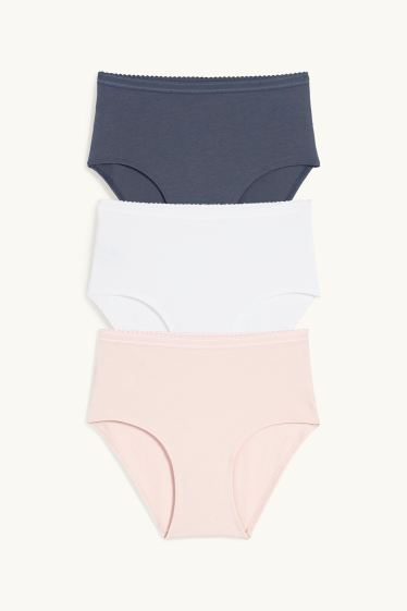 Dames - Set van 3 - slip - roze