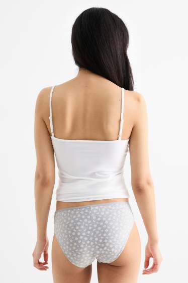 Women - Multipack of 4 - knickers - light gray-melange