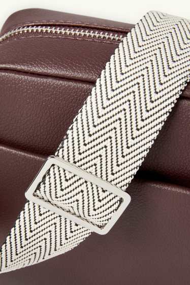 Femmes - Sac à bandoulière amovible - synthétique - bordeaux