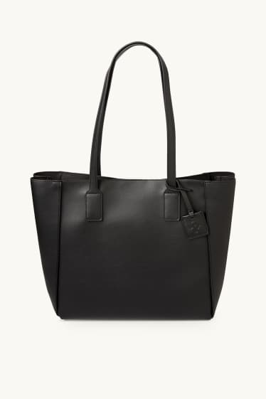 Donna - Shopper grande - similpelle - nero