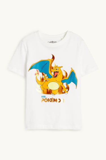 Children Boys - Pokémon - short sleeve T-shirt - white