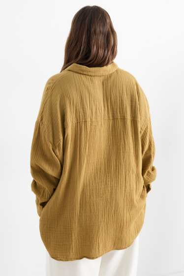 Donna - Blusa in mussola - kaki