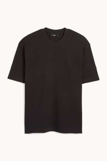 Herren - T-Shirt - Relaxed Fit - schwarz