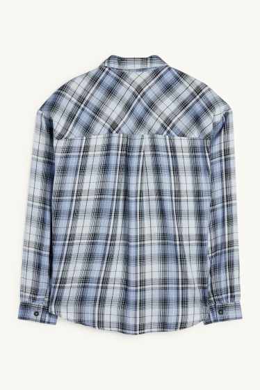 Nena - Camisa - de quadres - blau / blau clar