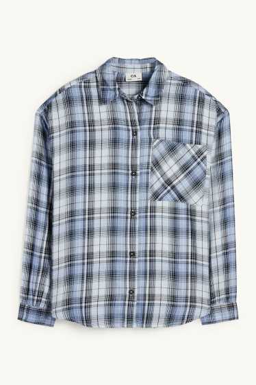 Nena - Camisa - de quadres - blau / blau clar