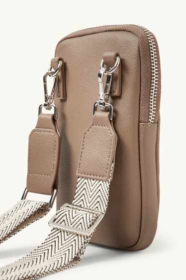 Dona - Funda per al telèfon mòbil amb corretja extraïble - pell sintètica - talp