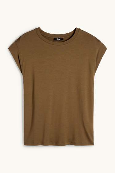 Damen - T-Shirt - braun