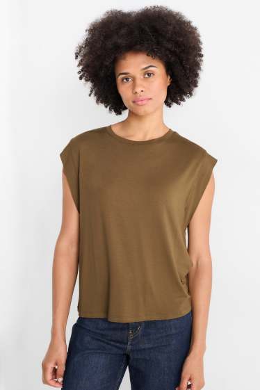 Damen - T-Shirt - braun