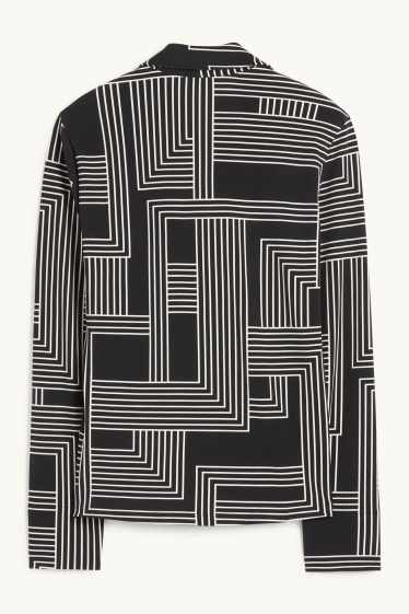 Donna - Blusa - fantasia - nero / bianco