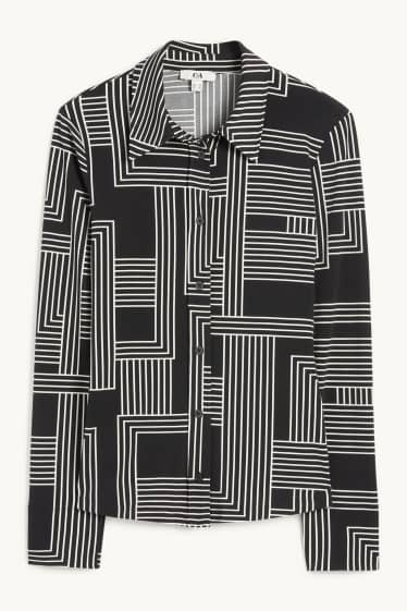 Donna - Blusa - fantasia - nero / bianco