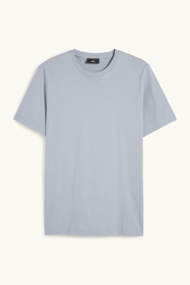 Pánské - Tričko - regular fit - modrá