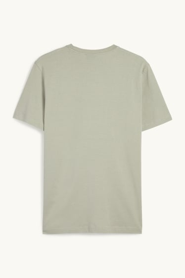 Heren - T-shirt - regular fit - lichtgroen