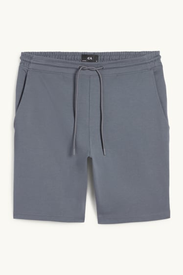 Hommes - Short en molleton - gris foncé