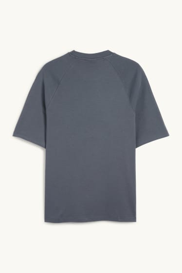 Hommes - T-shirt - relaxed fit - gris foncé