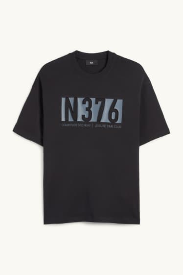 Bărbați - Tricou - relaxed fit - negru