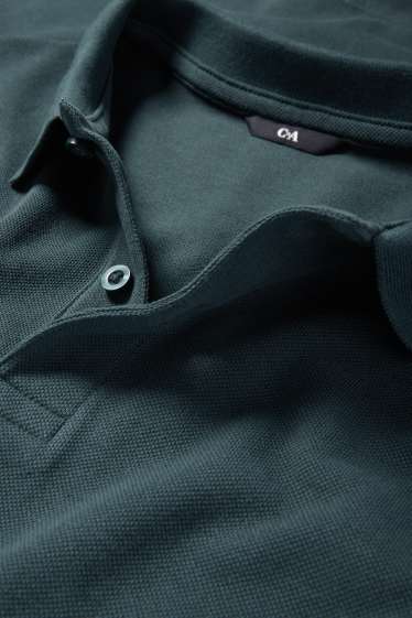 Hommes - Polo - regular fit - vert foncé