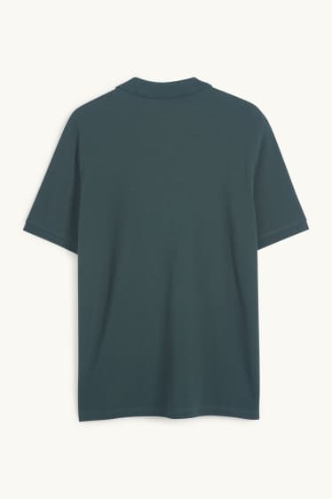 Hommes - Polo - regular fit - vert foncé