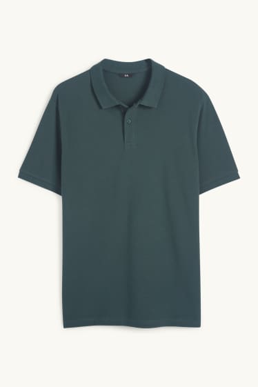 Hommes - Polo - regular fit - vert foncé