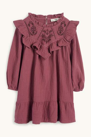 Nena - Vestit de mussolina - bordeus