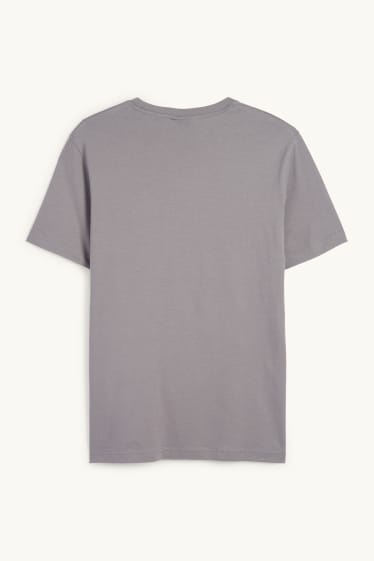 Pánské - Tričko - regular fit - šedá