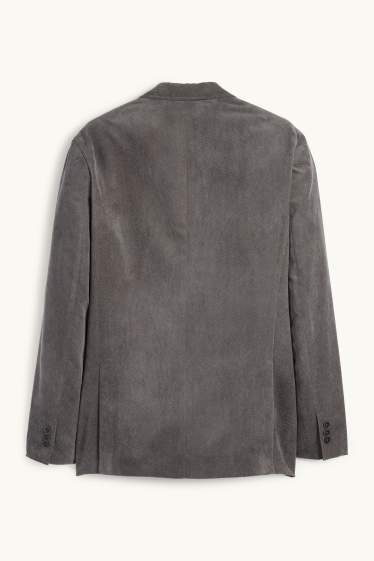 Herren - Sakko - Regular Fit - strukturiert - grau