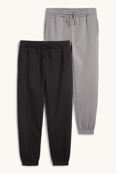 Enfants garçons - Lot de 2 - pantalons de jogging - noir
