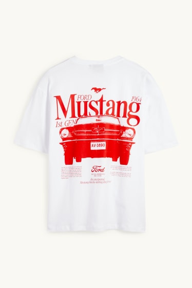Bărbați - Tricou - supradimensionat - Ford - alb