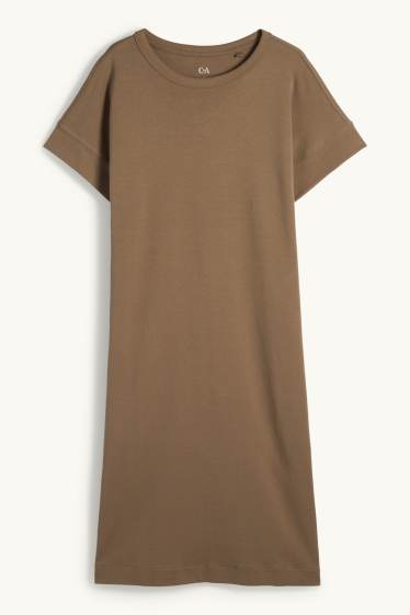 Dona - Vestit estil samarreta - marró