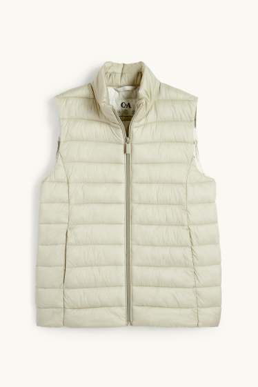 Damen - Steppweste - hellbeige