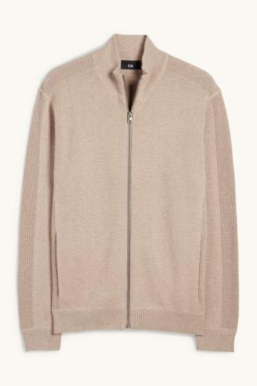 Hommes - Gilet en maille - beige
