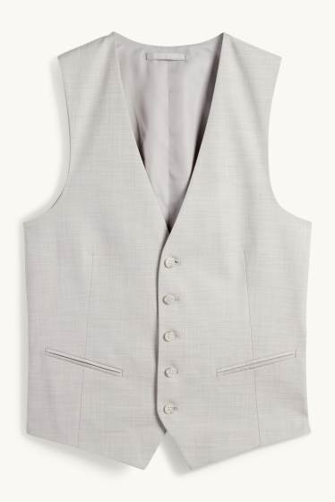 Herren - Baukasten-Weste - Regular Fit - Flex - hellgrau