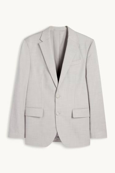 Herren - Baukasten-Sakko - Regular Fit - Flex - hellgrau