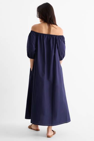 Femmes - Rangsutra x C&A - robe de coupe évasée - bleu foncé