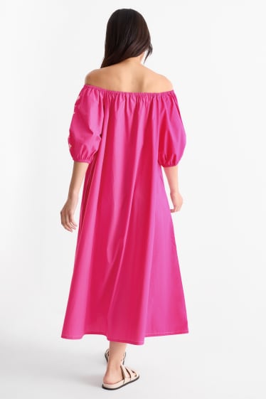 Mujer - Rangsutra x C&A - vestido de línea evasé - fucsia