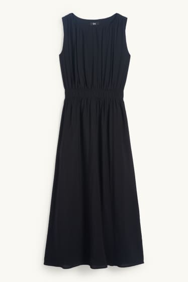 Damen - Fit & Flare Kleid - schwarz