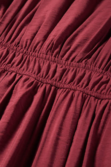 Femmes - Robe Fit & Flare - rouge foncé