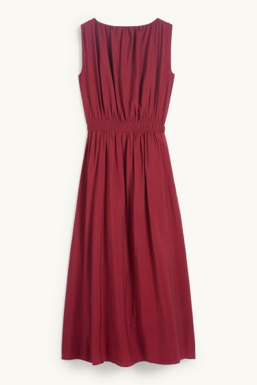 Femmes - Robe Fit & Flare - rouge foncé