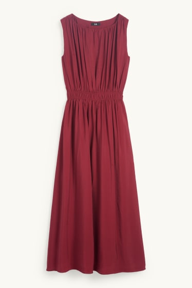 Femmes - Robe Fit & Flare - rouge foncé