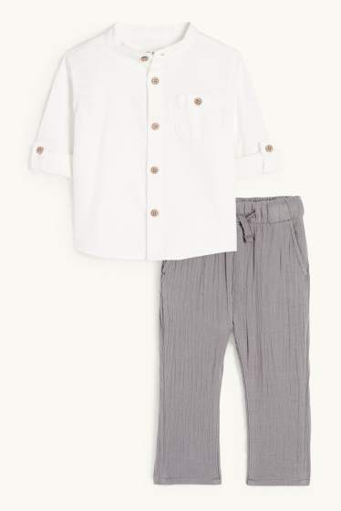 Bébés garçons - Tenue pour bébé - 2 pièces - gris foncé